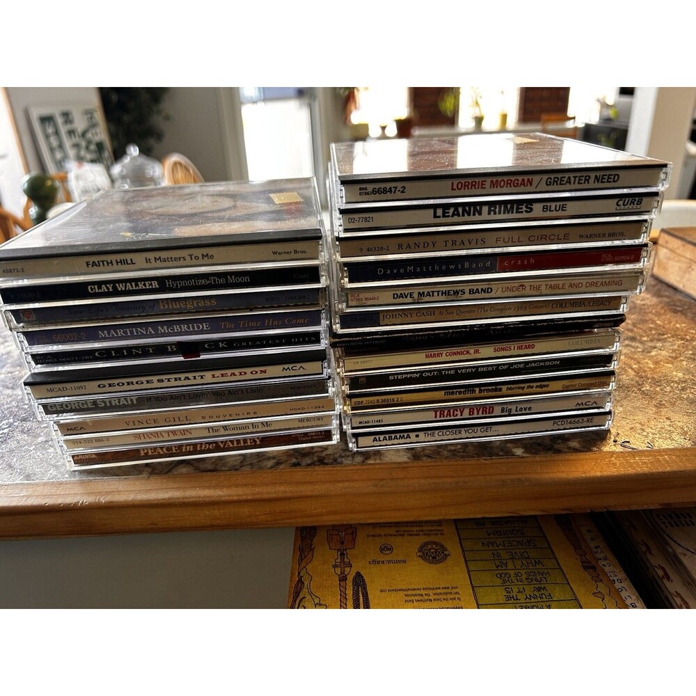 Country Music CD’s Vince Gill Alabama Shania Straight Clint Lot Various